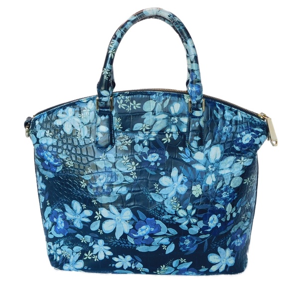 Brahmin Duxbury Satchel in Navy Madeleine - Picture 2 of 12